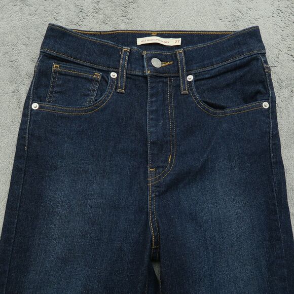 Levi's 711 Jeans Women's Size 27 Blue Mile High Super Skinny Denim 28" Inseam - Picture 14 of 16